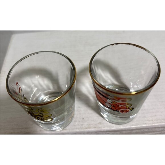 Wolseley & Austin Car Shot Glasses With Gold Rim Vintage Classic Car Collector - Picture 4 of 8